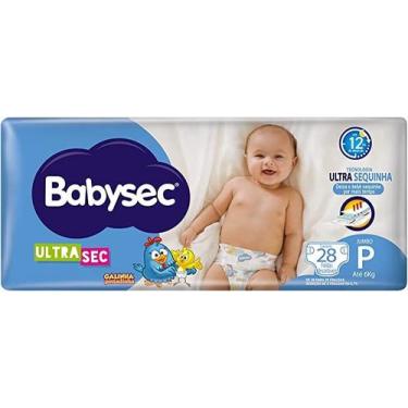 Imagem de Fralda Babysec Ultrasec Jumbo Galinha Pintadinha P com 28 Unidades
