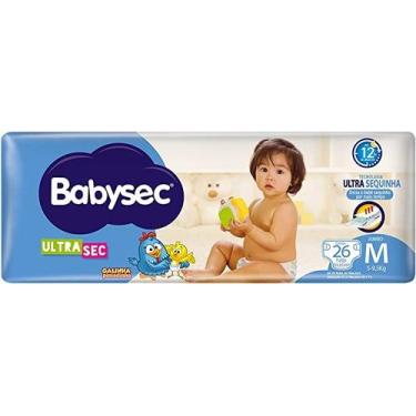 Imagem de Fralda Babysec Ultrasec Jumbo Galinha Pintadinha M com 26 unidades