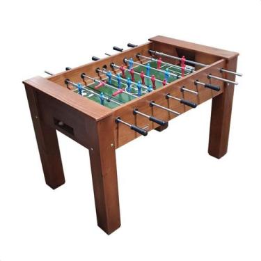 Imagem de Mesa de Pebolim Juvenil Totó Embutido Com Boneco Polietileno - Tenix, 