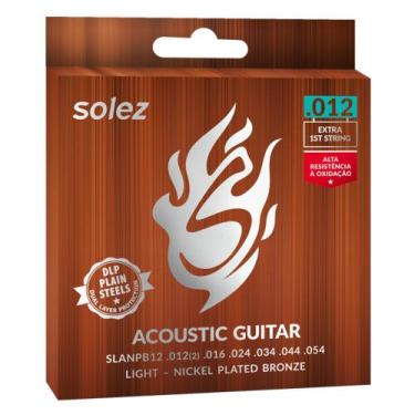 Imagem de Encordoamento Solez para Violão Aço, 0,12