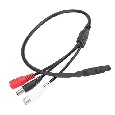 Imagem de Câmera de áudio de Alta Sensibilidade para Câmera de Segurança de CCTV, Ampla Gama de Monitoramento, Baixo Ruído, Sensibilidade Ajustável, Compatível Com DVR, Videocassete, TV,