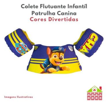 Imagem de Boia Colete Flutuante Infantil De Natação Patrulha Canina Turma Toda P