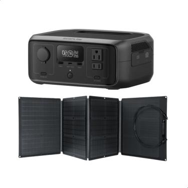 Imagem de  Estação De Energia Bateria Portátil Ecoflow River 3 127V 300W Gerador com painel Solar 110V