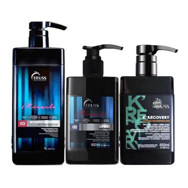 Imagem de Truss Intensive Nutrition 1L + Lipidic 650ml + Keratin Recovery 650ml