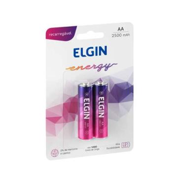 Imagem de Pilha Recarregável Elgin AA C/2 2500 mAh