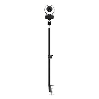Imagem de Webcam 1080P Webcam 60FPS Autofocus HD Câmera Web com Anel de Microfone Luz Web Cam para PC Câmera de Computador para Gravação Chamadas Conferência Jogos (Cor: 1080P 60FPS) (60FPS com Suporte 3)