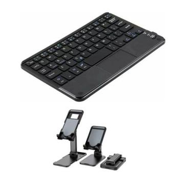 Imagem de Teclado Recarregável + Suporte Para Tablet Galaxy Tab A9 8.7 - BDNET