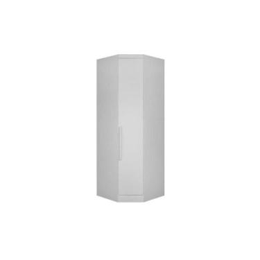 Imagem de Closet de Casal Canto Obliquo Rizon c/ 1 Porta Branco - Novo Horizonte