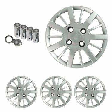 Imagem de Jogo Calota Aro 14 Siena Palio 2009 2010 + Selo Resinado + Tampa Ventil Antifurto