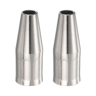 Imagem de HARFINGTON 2 peças de bocal de pistola de solda Mig orifício de 1 cm KP3075-1-38F bocal de pistola de soldagem a gás cobre níquel acessório para pistola MIG PRO 100L/175L
