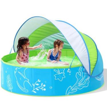 Imagem de Piscina infantil Hikiddy dobrável com dossel de 120 cm por 6-48 meses
