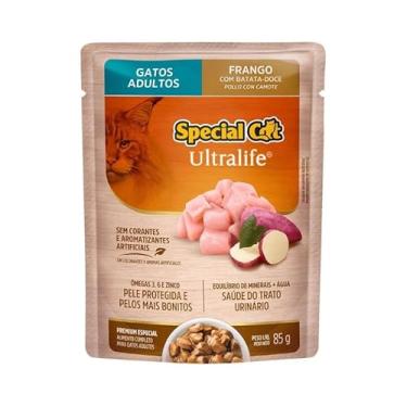 Imagem de Sachê Special Cat Gatos Adulto Frango 85g Caixa Lacrada Com 12 Unidades