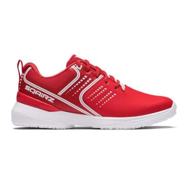 Imagem de SQAIRZ GFP Baseball Turf Trainer Tênis masculino, chuteiras de beisebol masculinas, chuteiras de grama, tênis de grama de softbol, Vermelho, 10 Men/11.5 Women