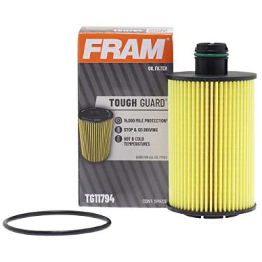 Imagem de FRAM Filtro de óleo de substituição Tough Guard TG11794 com SureGrip, projetado para trocas de óleo sintéticas e convencionais de fluxo total com intervalo de até 15 K milhas (pacote com 1)