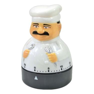 Imagem de Timer Temporizador De Cozinha Cozinheiro 60 minutos