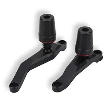Imagem de Acc-Creativity Motocicleta CNC Alumínio Motor Crash Guard Case Frame Sliders Protector Proteção contra quedas Compatível com Triumph TRIDENT 660 2021 (Vermelho)