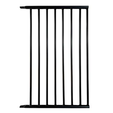 Imagem de Extensor de Portão Grade para Porta Cachorros Pet Crianças Bebê Linha Premium Branco (Preto, 40 cm)