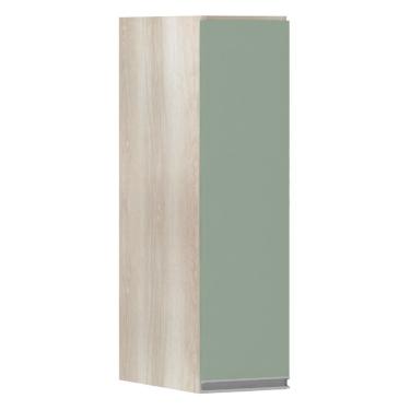 Imagem de Armário Luciane 20cm 1 Porta Lis Legno Crema C/Verde Jade