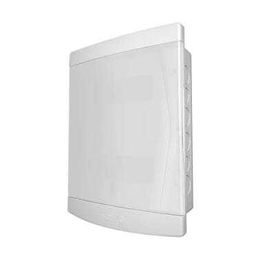 Imagem de Quadro Sobrepor Pvc Sem Barramento Branco Para 12ul/16din Tigre