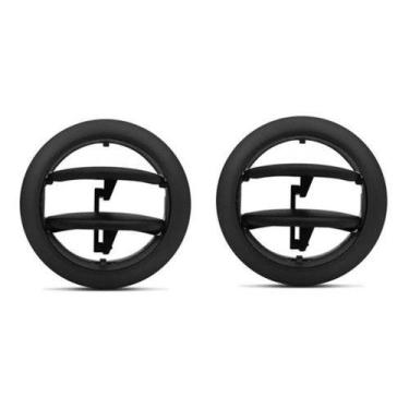 Imagem de Difusor De Ar Central Lateral Logan Sandero Duster Preto Par - AutoPla