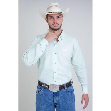 Imagem de CAMISA MASCULINA SLIM FIT MANGA LONGA TEXAS FARM - CAL318 - DO XG AO G2 - AMARELO CLARO-Masculino