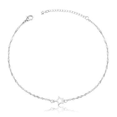 Imagem de Tornozeleira com Pingente Estrela Vazado (24cm)