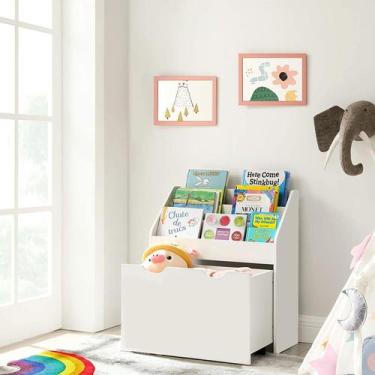 Imagem de Organizador De Livros Com Baú Infantil Piper 100% Mdf - WoodCore