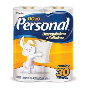 Imagem de Papel Higiênico PERSONAL Pct c/4 Rolos de 30m Neutro