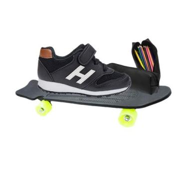 Imagem de Tênis de Menino Tam 20 ao 34 - Tênis Bravery Com Estojo e Skate - sapa