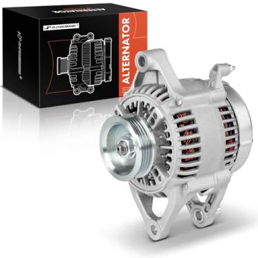 Imagem de A-Premium Alternador Compatível Com Chrysler Town & Country, Daytona, Lebaron, Dodge Dakota, Caravan, B150/B250/B350, D100/D150/D250/D350, W100/W150/W250/W350, Polia De 4 Ranhuras 12V 75/90A, Sentid