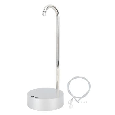 Imagem de Dispensador de água da área de trabalho Automática Bomba de água potável Distribuidor de garrafas de água mineral para o escritório em casa ABS Aço inoxidável 430g (Prata)