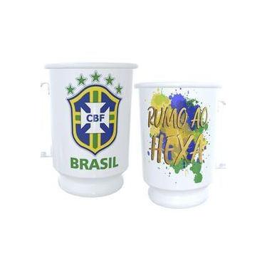 Imagem de Caneca de Aluminio Brasil + Tirante - Nerd collection, 500ml