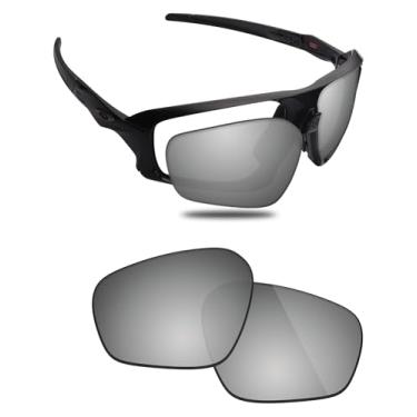 Imagem de Fiskr Lentes polarizadas de substituição compatíveis com óculos de sol Oakley Field Jacket OO9402, resistente a impactos e ajuste perfeito, Prata metálica., One Size