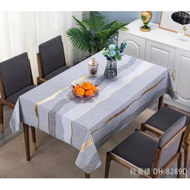 Imagem de Toalha de mesa Limpa Facil impermeável Jolitex Emborrachada, Metalizad