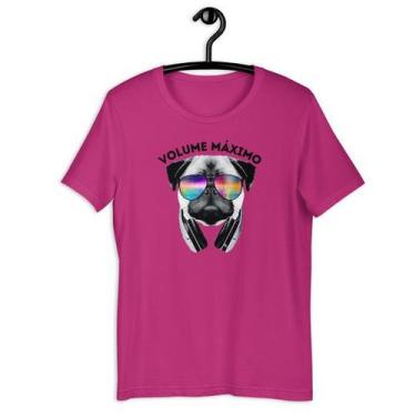 Imagem de Camiseta Masculina - Dog Volume Máximo - Amazing, Rosa, XGG