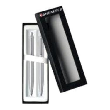 Imagem de Sheaffer Conjunto de caneta esferográfica e lapiseira Sentinel, barril cromado