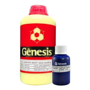 Imagem de Emulsão para Serigrafia Gênesis Serifoto Amarela + Sensibilizante