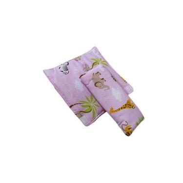 Imagem de Protetor de Cinto de Carrinho e Bebê Conforto Estampado com tiras auto