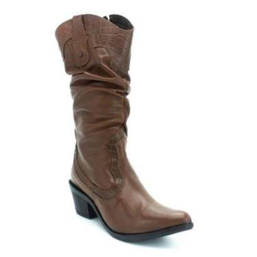 Imagem de Bota Feminina Perlatto WES002 - Marrom-Feminino