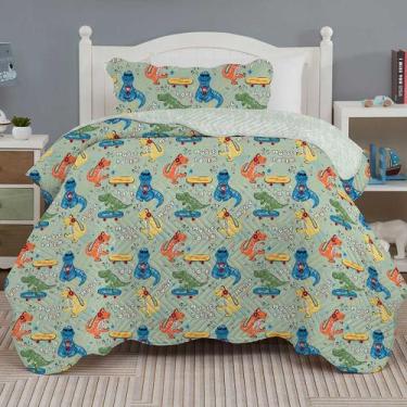 Imagem de Colcha Infantil Solteiro Dupla Face 2 Peças Menino Menina Mix - Cortte