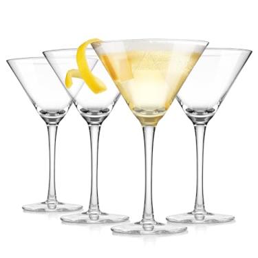 Imagem de Royalrose Copos de vinho tinto vintage premium Delight – Conjunto de 4 taças de 270 ml para vinho, coquetéis, água com gás, utensílios elegantes para entretenimento ou uso diário (copos de martini)