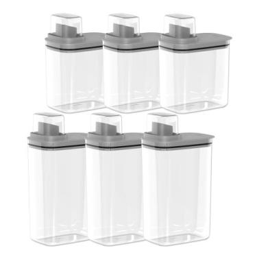 Imagem de Kit 6 Dispensers para Lavanderia 1,5 L e 2,3 L Organizadores de Sabão/