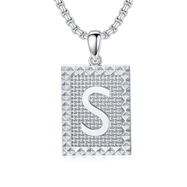 Imagem de Colar Ankh prata esterlina egípcio Ankh cruz pingente com corrente de aço inoxidável presente para homens mulheres, prata esterlina, zircônia cúbica, Prata esterlina, Zircônia cúbica