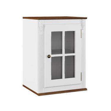 Imagem de Módulo armário aéreo Hanover - 1 porta de vidro - Linz, Verde Musgo