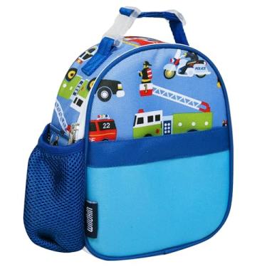 Imagem de Wildkin Kids Insulated Clip-in Lunch Box Bag for Boys and Girls, Perfect Size for Packing Hot or Cold Snacks for School and Travel, Measures 9 x 7 Inches BPA-Free, Olive Kids (Heroes)