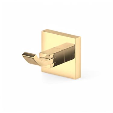 Imagem de Cabide Para Banheiro Dourado Brilho 