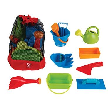 Imagem de Hape Beach Essential Set 2, Sand Toy Pack, Mesh Bag Included, Blue