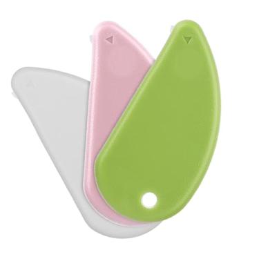 Imagem de COMNICO Cortador de segurança com lâmina de cerâmica, 3 peças, mini cortador de caixa com orifício para chaveiro, abridor de pacote, cortador de cupom, para bolsa de bolso, envelope e papel de carta