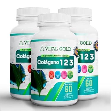 Imagem de COLÁGENO TIPO 123-500mg (60 Cápsulas) VITAL GOLD (3)