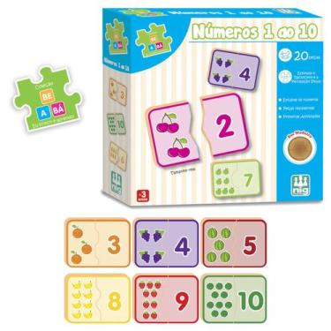 Imagem de Jogo Infantil Educativo Números 1 ao 10 Matemática Brinquedo - Nig Bri